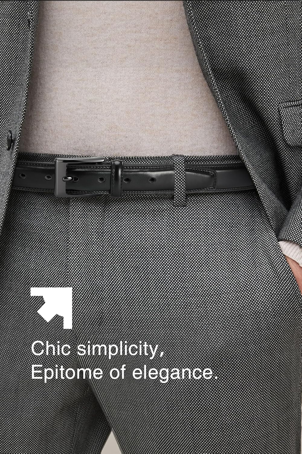 CHAOREN Mens Belts Leather Gift for Men - Ideal Match for Mens Dress Shoes