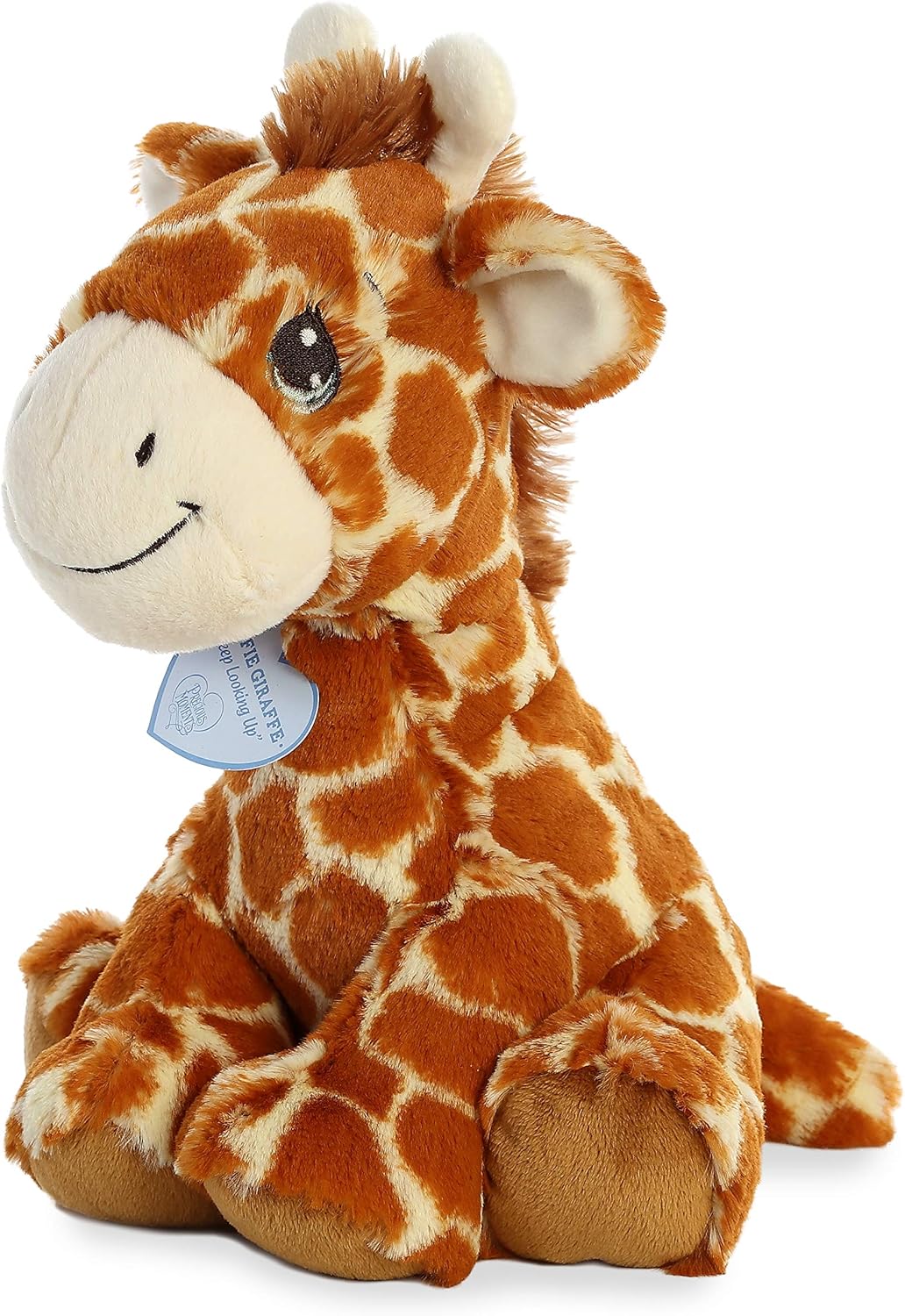 Aurora® Adorable Precious Moments™ Raffie Giraffe Stuffed Animal - Heartwarming Toy for Comforting Children - for Sentimental Gifts, Birthdays, and Adults - Brown 10 Inches