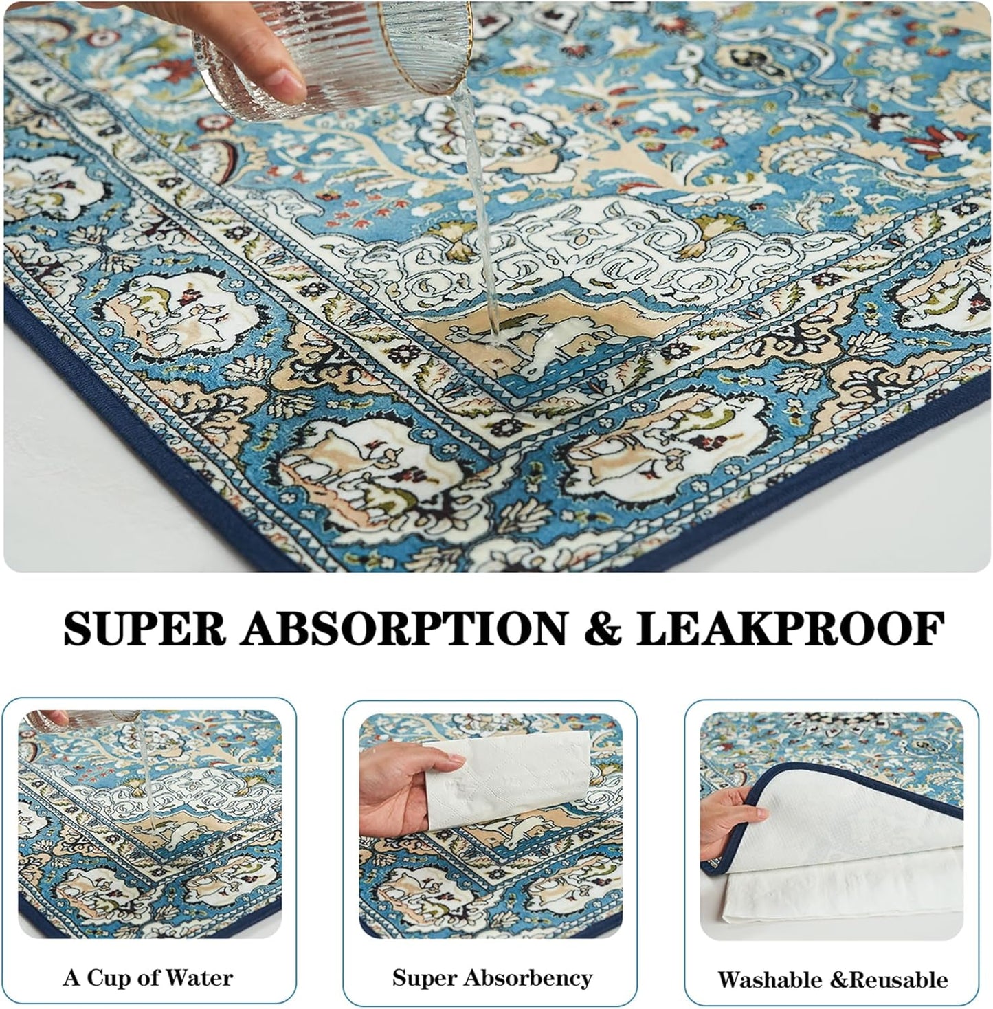 Qeils Washable Pee Pads for Dogs, 2 Pack Reusable Puppy Pads 36"x41" Super Absorbent Leakproof Dog Training Pads, Non-Slip Potty Pads for Floor, Crate, Couch, Whelping Pads Litter Mat Pet Supplies