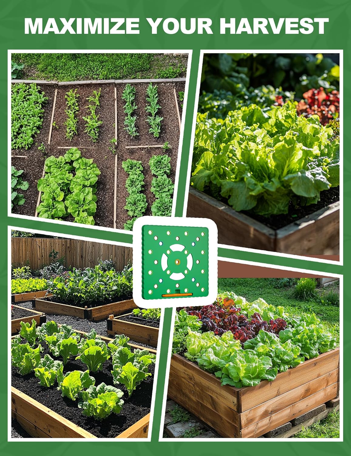 Seed Spacer Tool for Square Foot Gardens - Maximize Your Garden Space and minimize Weeds with This Premium Garden Tool