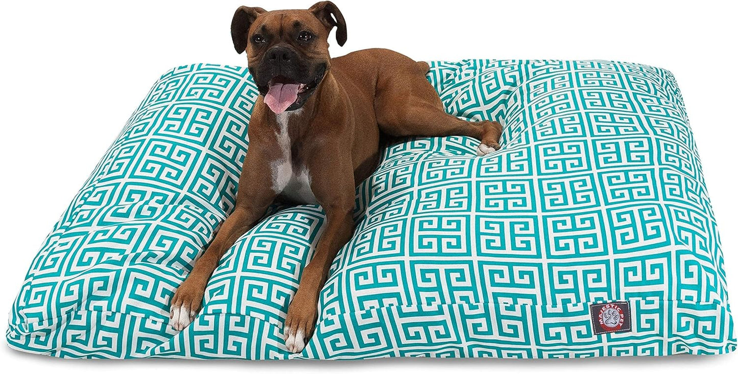 Pacific Towers Small Rectangle Indoor Outdoor Pet Dog Bed With Removable Washable Cover By Majestic Pet Products