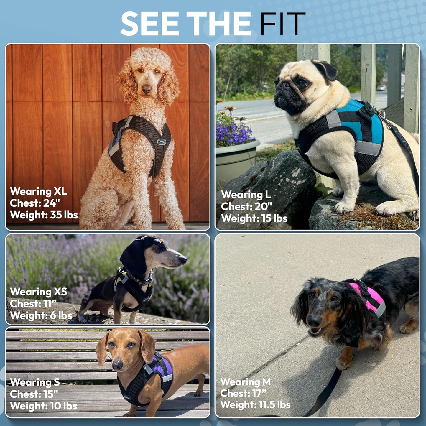 Gooby Soft Mesh X Step in Dog Harness - Yellow, X-Small