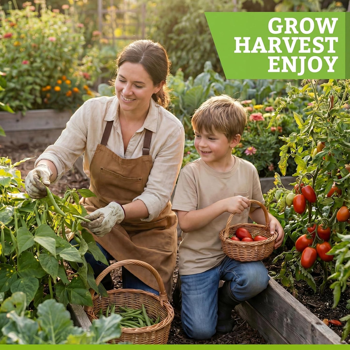 Culinary Vegetable & Herb Seeds Variety Pack - 30 Heirloom Non-GMO Garden Seeds for Planting, Seed Kit with Tools, Made in USA