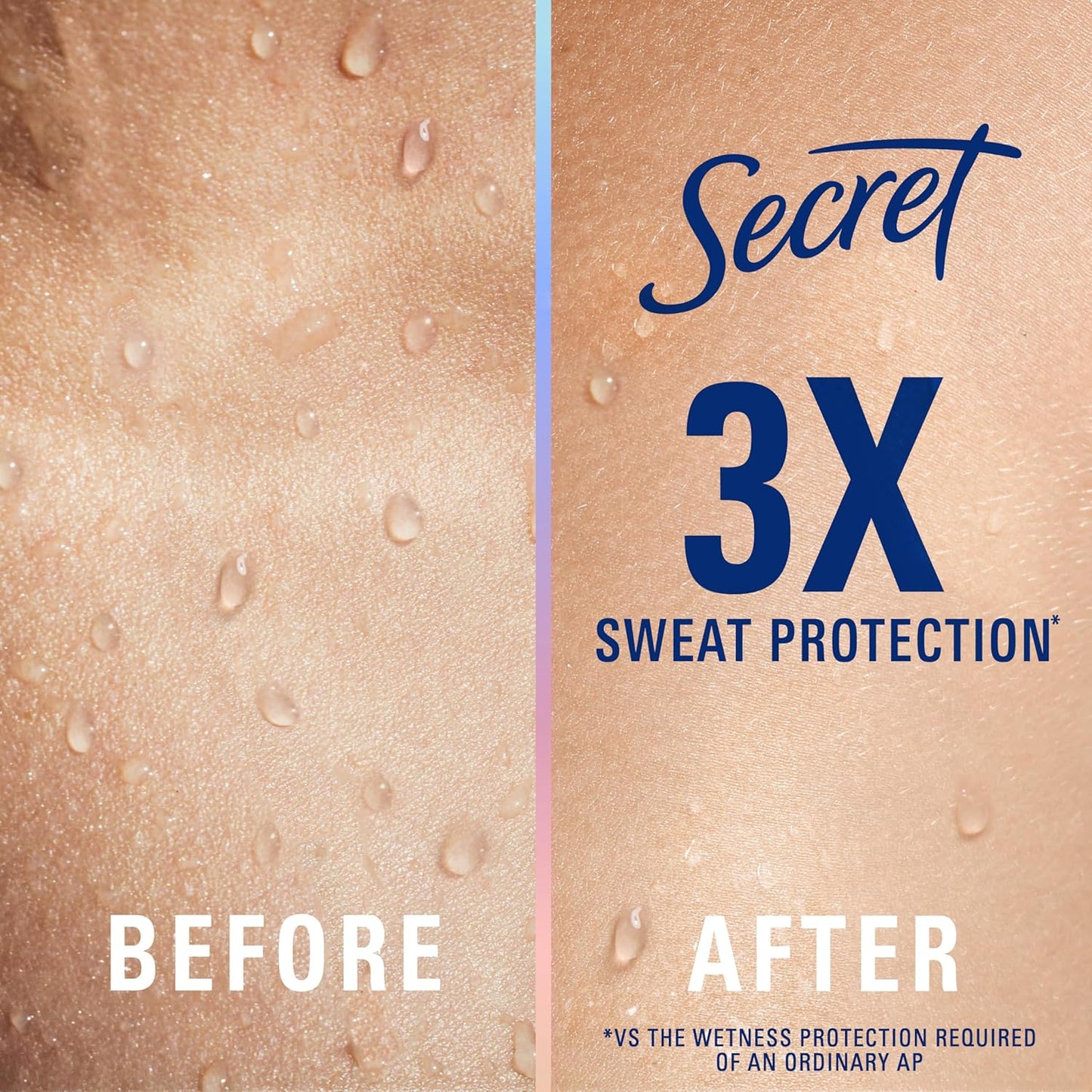 Secret Clinical Strength Antiperspirant Deodorant for Women, 100hr Sweat & Odor Protection, 3X Stress Protection with Hyaluronic Acid, PH Balancing, Invisible Solid, Completely Clean Scent, 1.6 oz