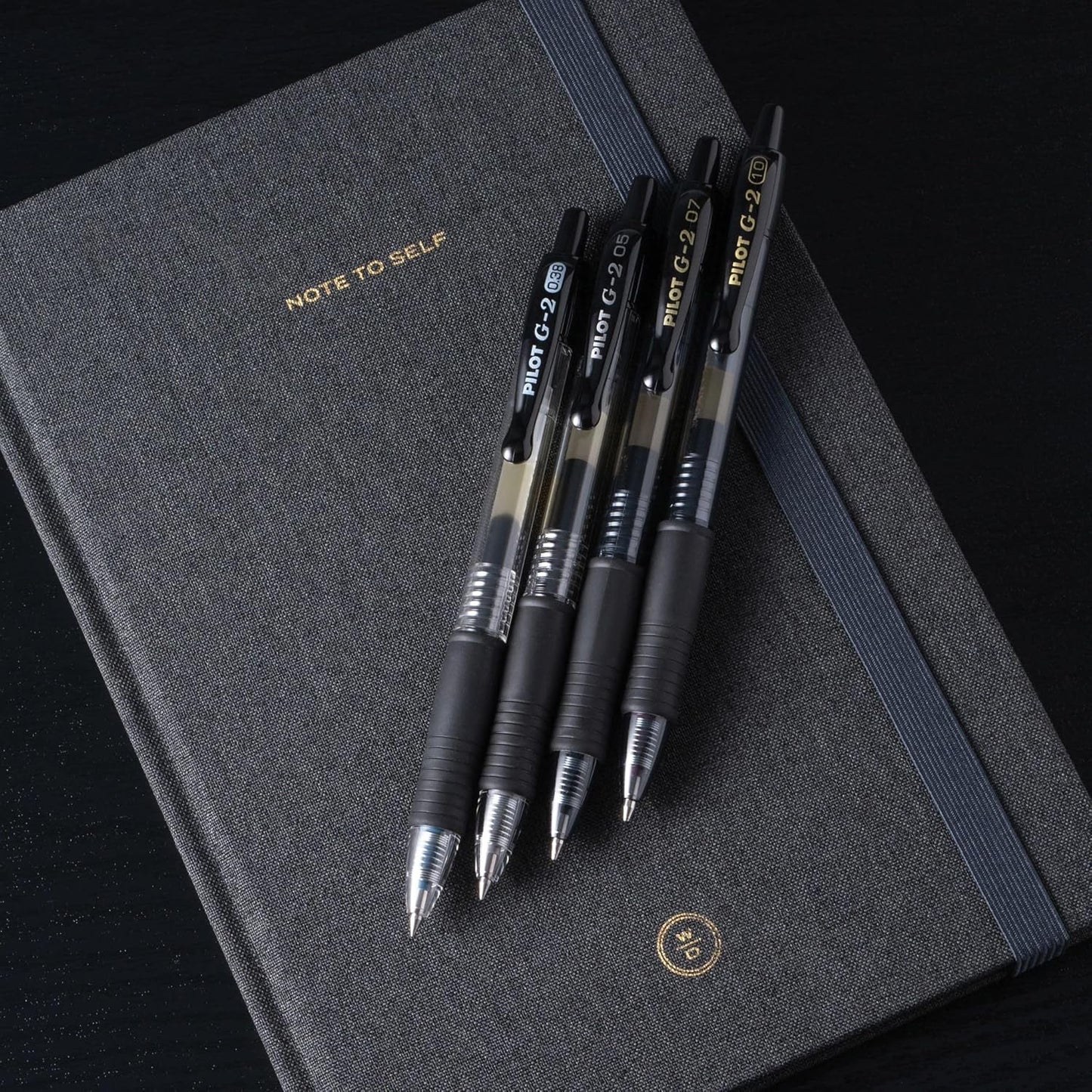 PILOT G2 Premium Refillable & Retractable Rolling Ball Gel Pens, Bold Point, Black Ink, 12-Pack (31256)