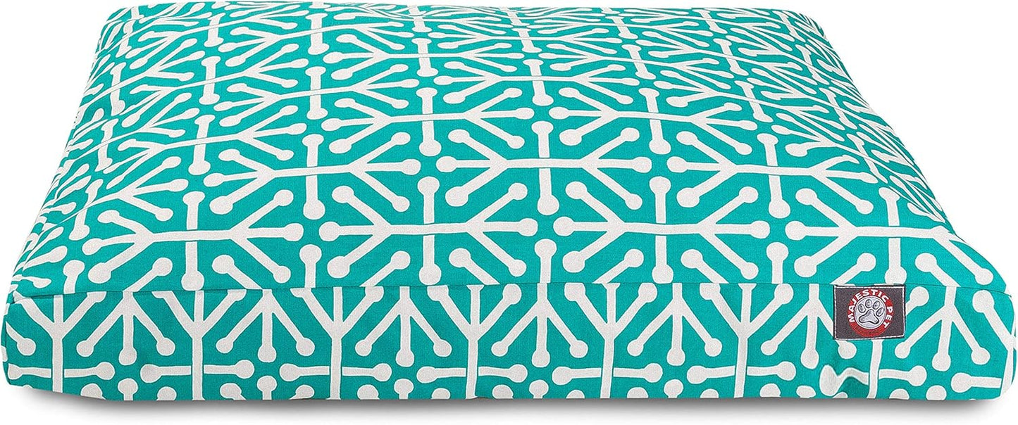 Pacific Aruba Small Rectangle Indoor Outdoor Pet Dog Bed With Removable Washable Cover By Majestic Pet Products