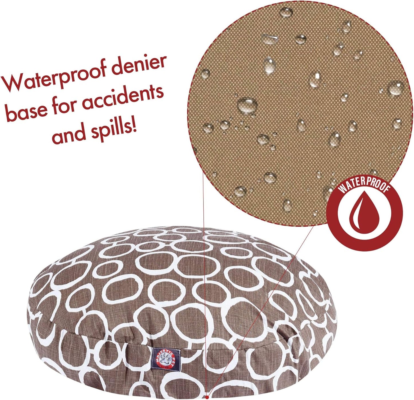 Majestic Pet Fusion Mocha Large Round Pet Bed