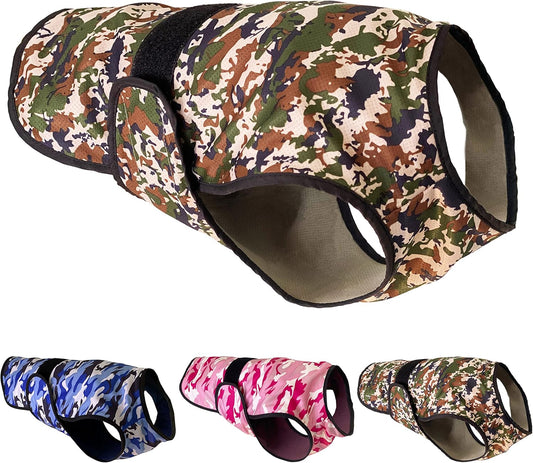 Dog Cooling Vest - 2-Layer Cooling with Soft Microfiber Fabric - Lightweight, Adjustable and Comfortable - UV Protection for Small to Large Dogs - Relief in Hot Weather (Green, Large)