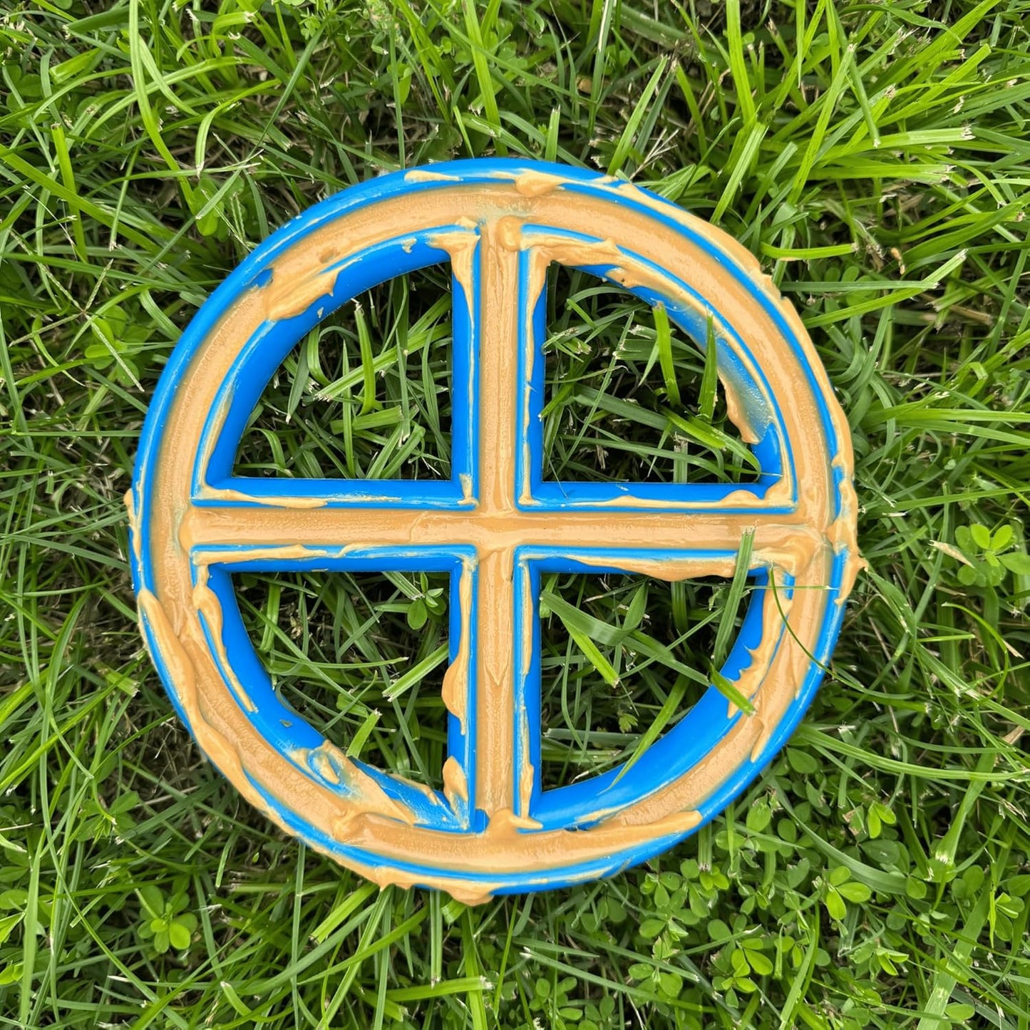 MUT Flex Flying Disc - Durable & Flexible Floating Dog Toy for Fetch, Tug, Treat Filling, FDA Compliant TPE, Made in USA, Medium/Large Dogs, Purple