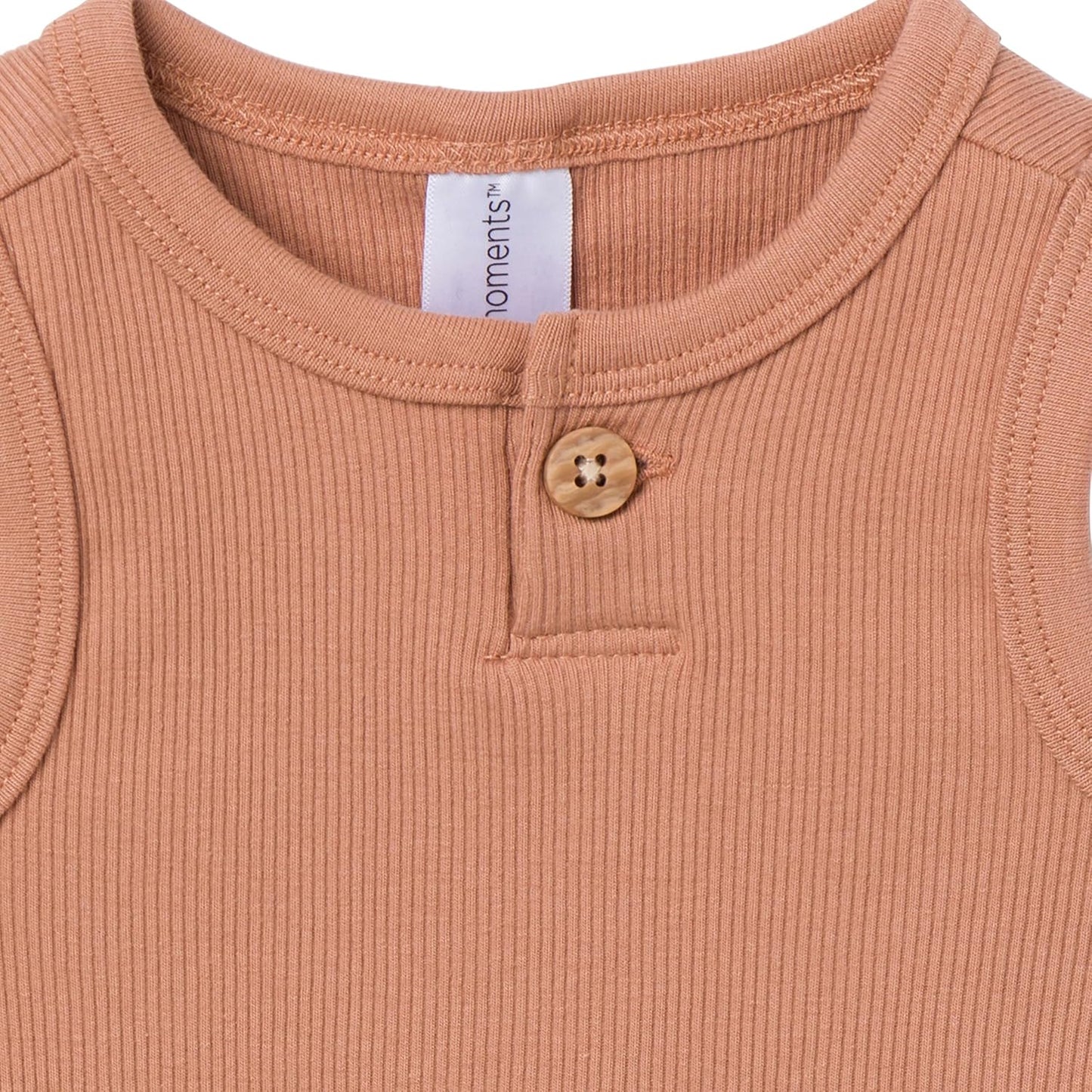 Modern Moments by Gerber Baby Boys' Ribbed 4-piece Sleevless Bodysuit & French Terry Short Set