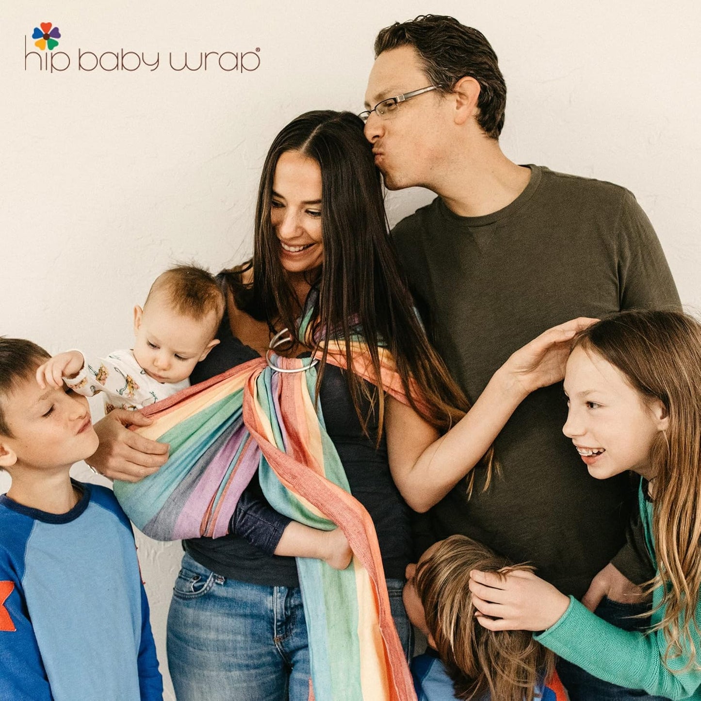 Hip Baby Wrap - Infant Wrap Carrier for Newborns & Toddlers - Soft Cotton Baby Wrap for Comfortable Babywearing - Ideal for Nursing and Infant Shower Gifts - Adjustable Baby Sling, 8-35 lbs - Midnight