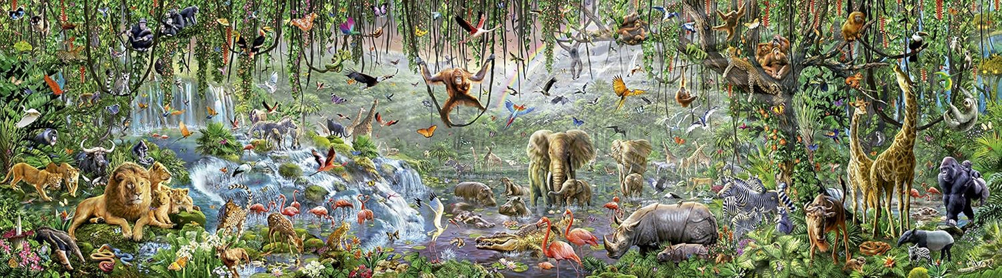 Educa 33,600 Piece Wild Life Puzzle with Wheeled Wooden Carry Case
