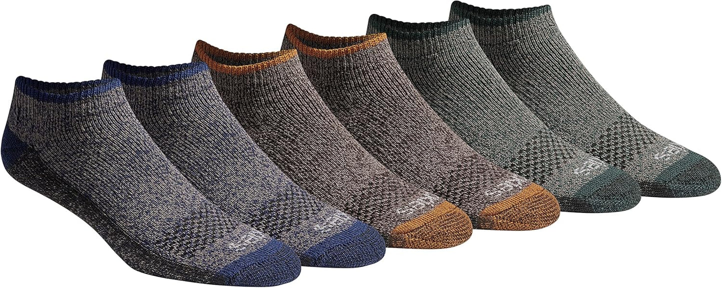 Dickies Men's Dri-Tech Moisture Control No Show/Low Cut Socks, Available in M-XXL (6, 12 Pairs)