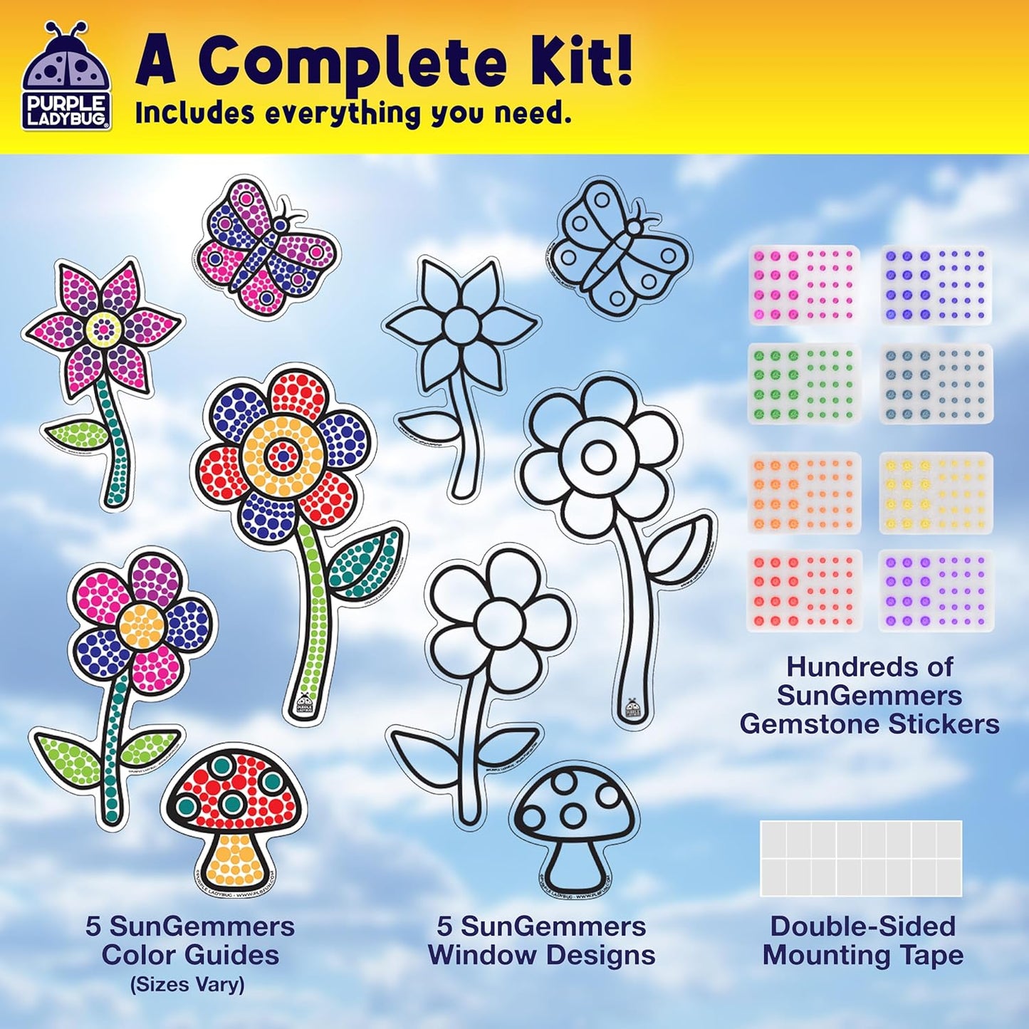 Easter Basket Stuffers for Children & Easter Crafts for Kids - Suncatcher Gem Art for Kids, Great 6 Year Old Girl Gifts, Birthday Gift for Girls 6-8, Arts & Crafts Activities, Window Diamond Art Kit