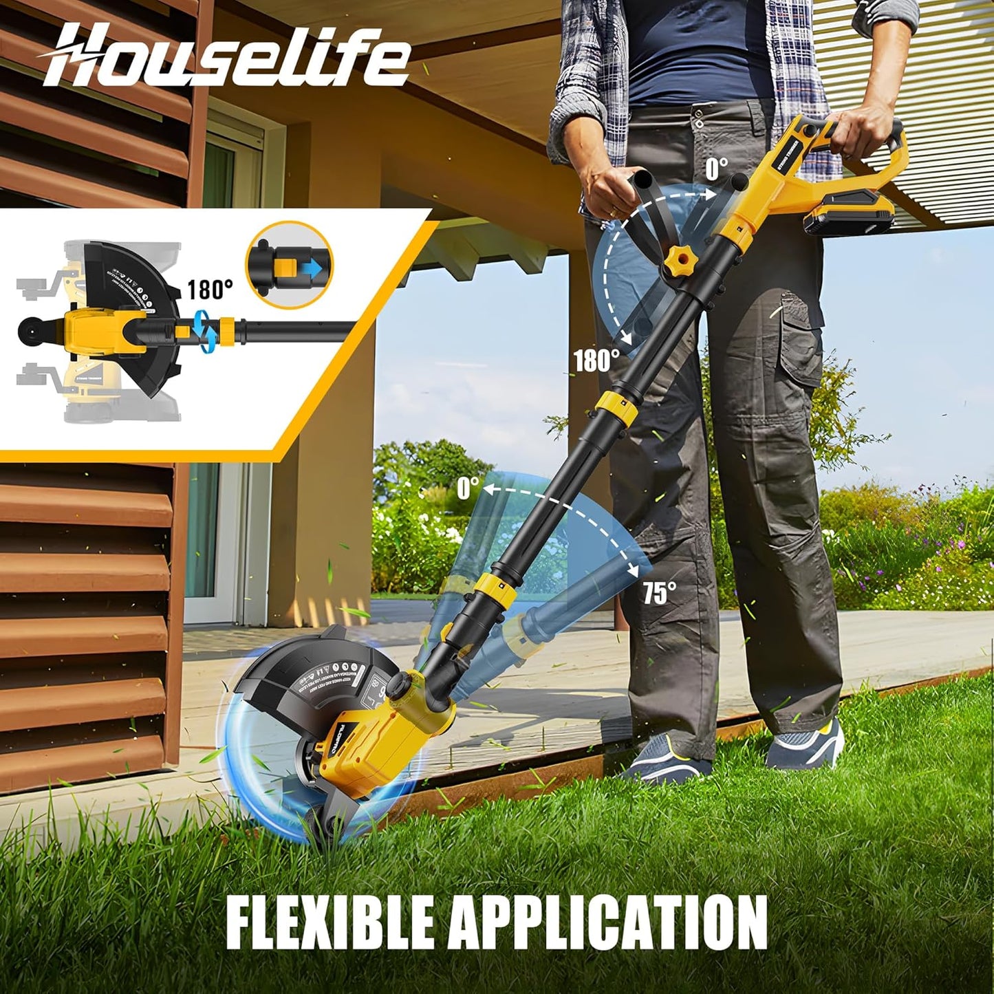 Cordless Weed Eater and Leaf Blower Combo Compatible with Dewalt 20V Max Battery(Battery Not Included), 12 Inch Weed Trimmer/String Trimmer with Auto-Feed, Lightweight 20V Leaf Blower Cordless
