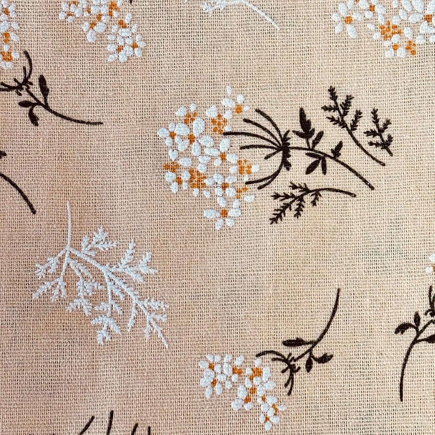 Aprons for Women with Pockets, Japanese Linen Kitchen Apron, Adjustable Lightweight Breathable Embossed Fabric, Cooking Baking Gardening Craft Apron, Vintage Floral Style
