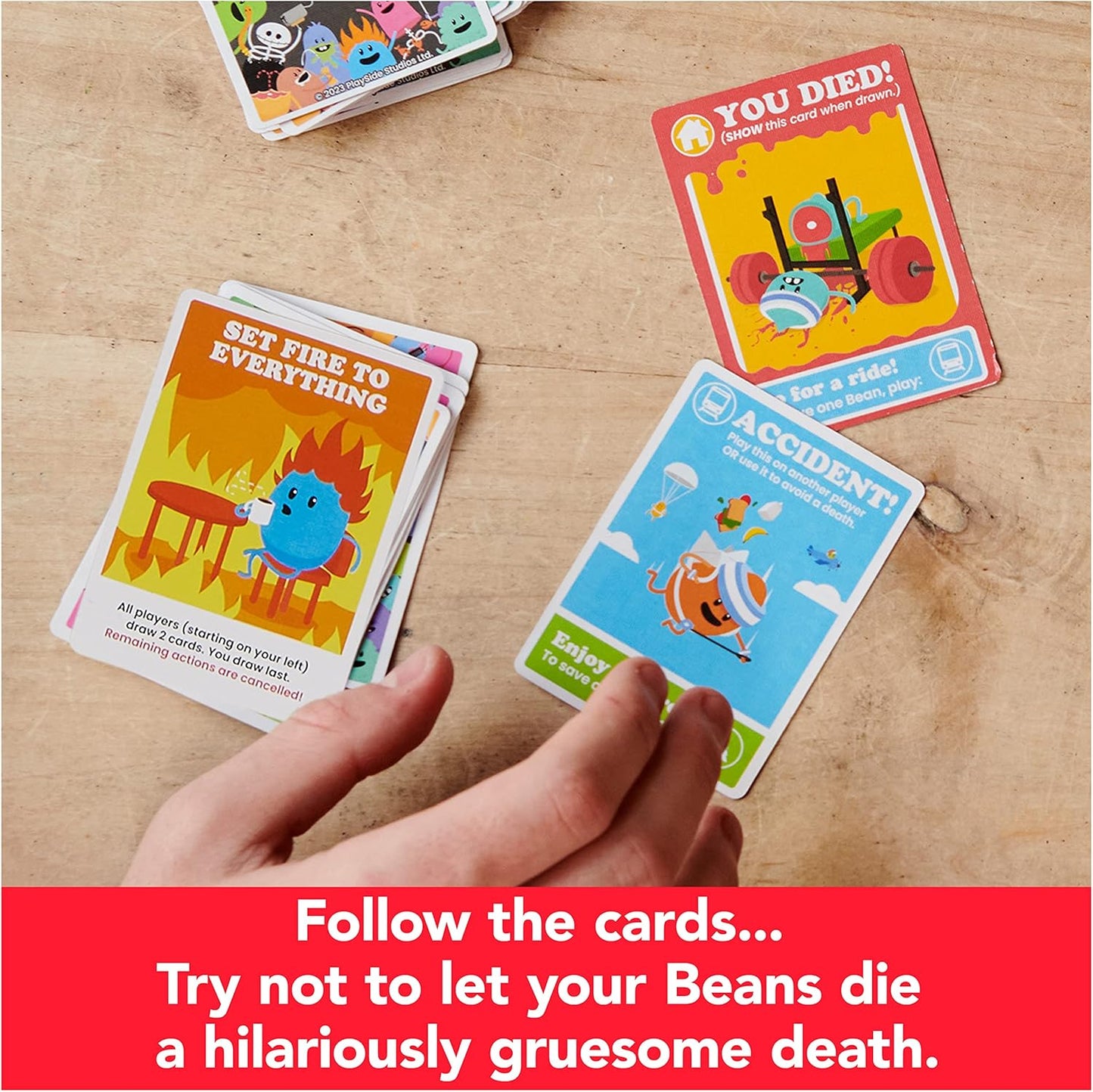 Spin Master Games, Dumb Ways to Die, The Viral Meme Card Game from YouTube and TikTok, Survival Strategy Fun, 2-5 Players, Easter Gift, for Ages 12 & Up
