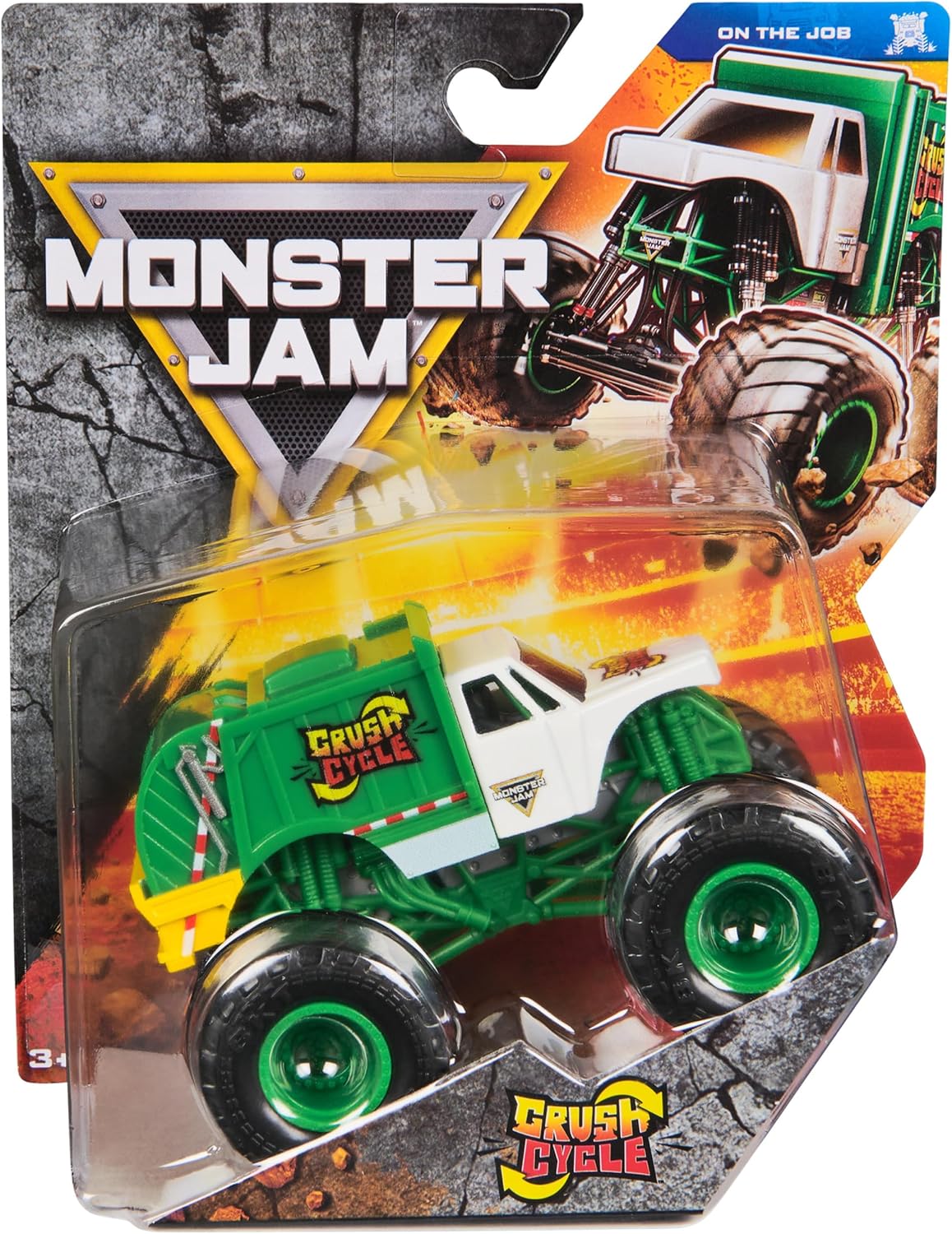Monster Jam, Official Crush Cycle Monster Truck, Die-Cast Vehicle, 1:64 Scale, Kids Toys for Boys Ages 3 and up