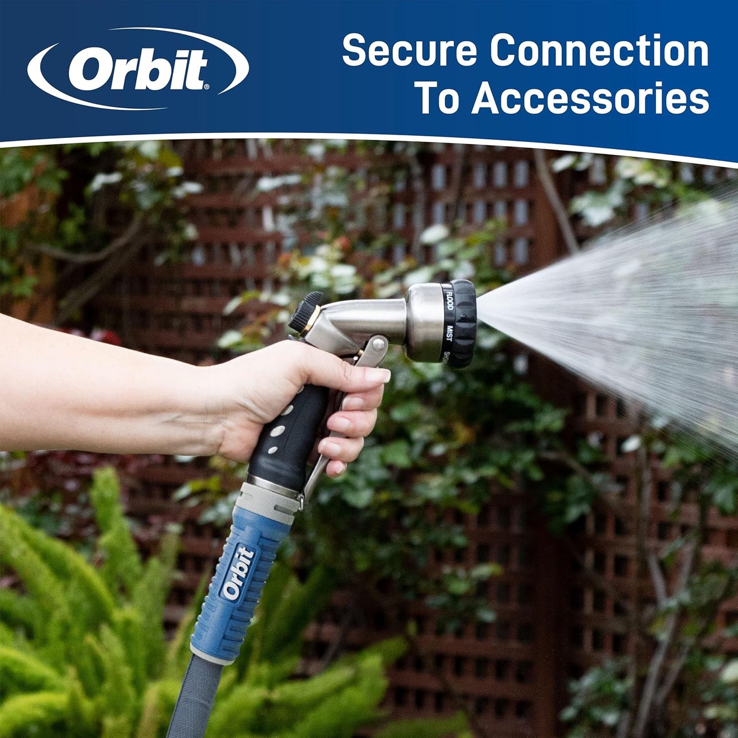 Orbit 33180 ExoJacket Fabric Garden Hose - Heavy-Duty Water Hose (100-Foot x 5/8-Inch)