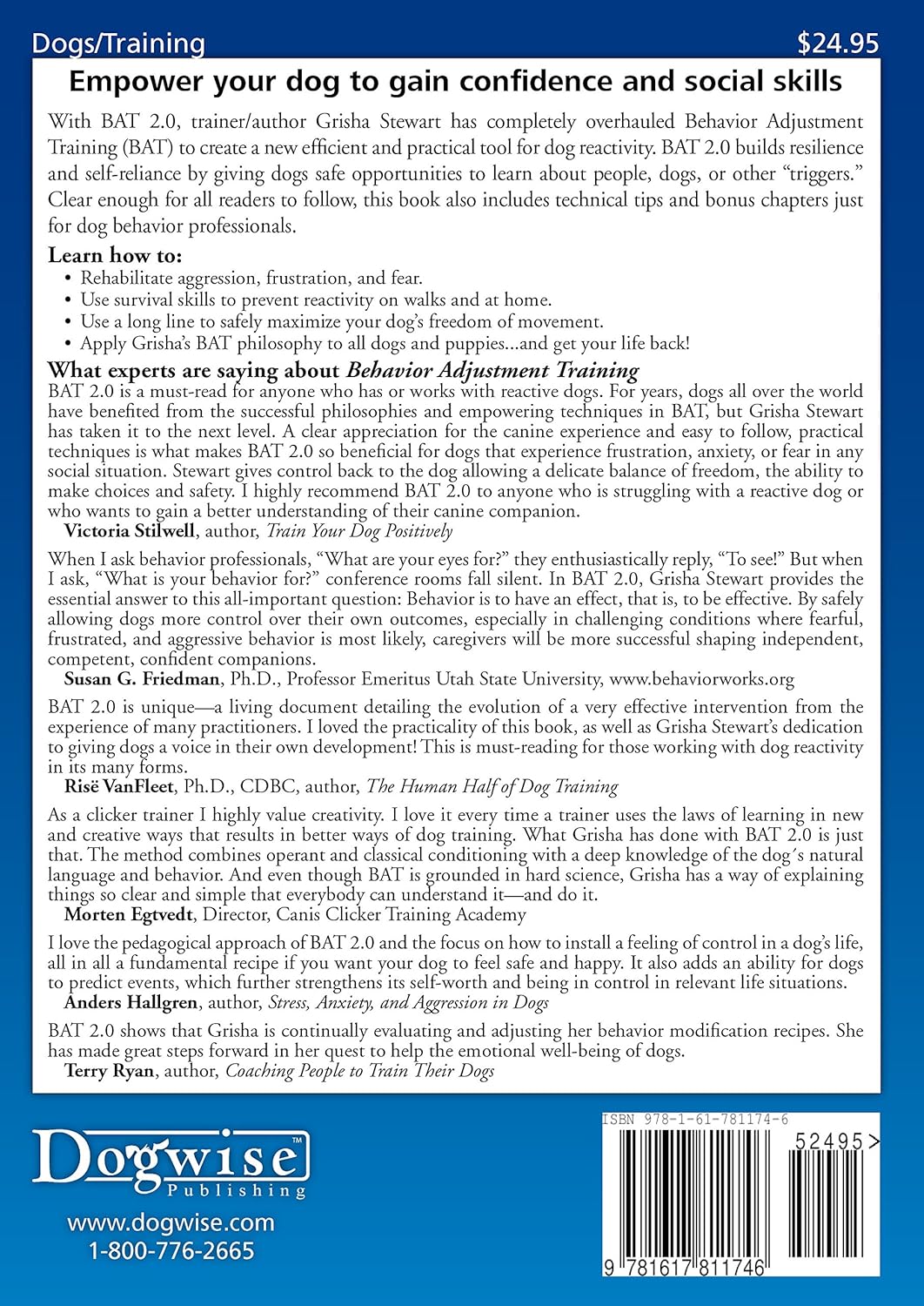 Behavior Adjustment Training 2.0: New Practical Techniques for Fear, Frustration, and Aggression in Dogs