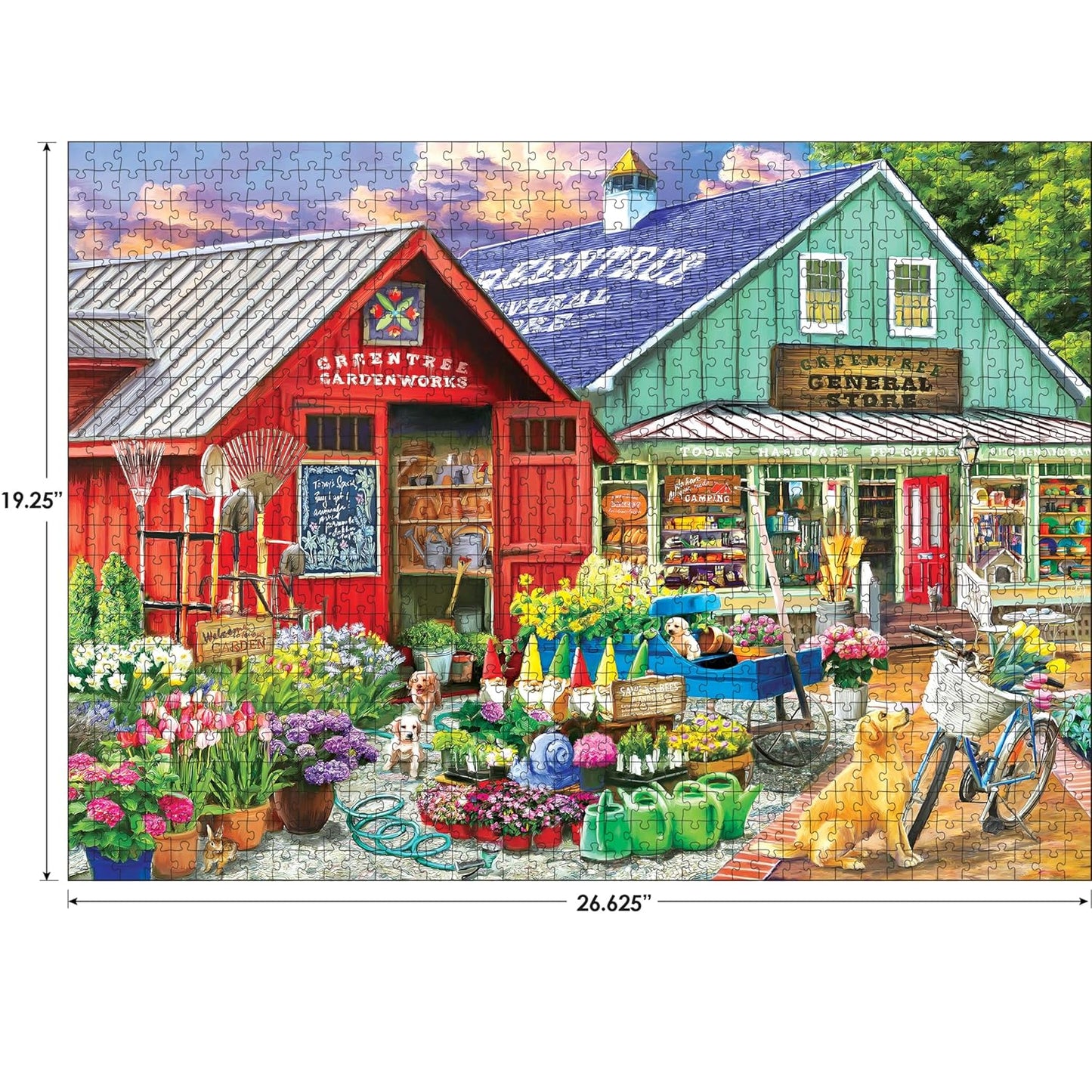 RoseArt - Hobby Haven - Greentree Garden Center - 1000 Piece Jigsaw Puzzle for Adults