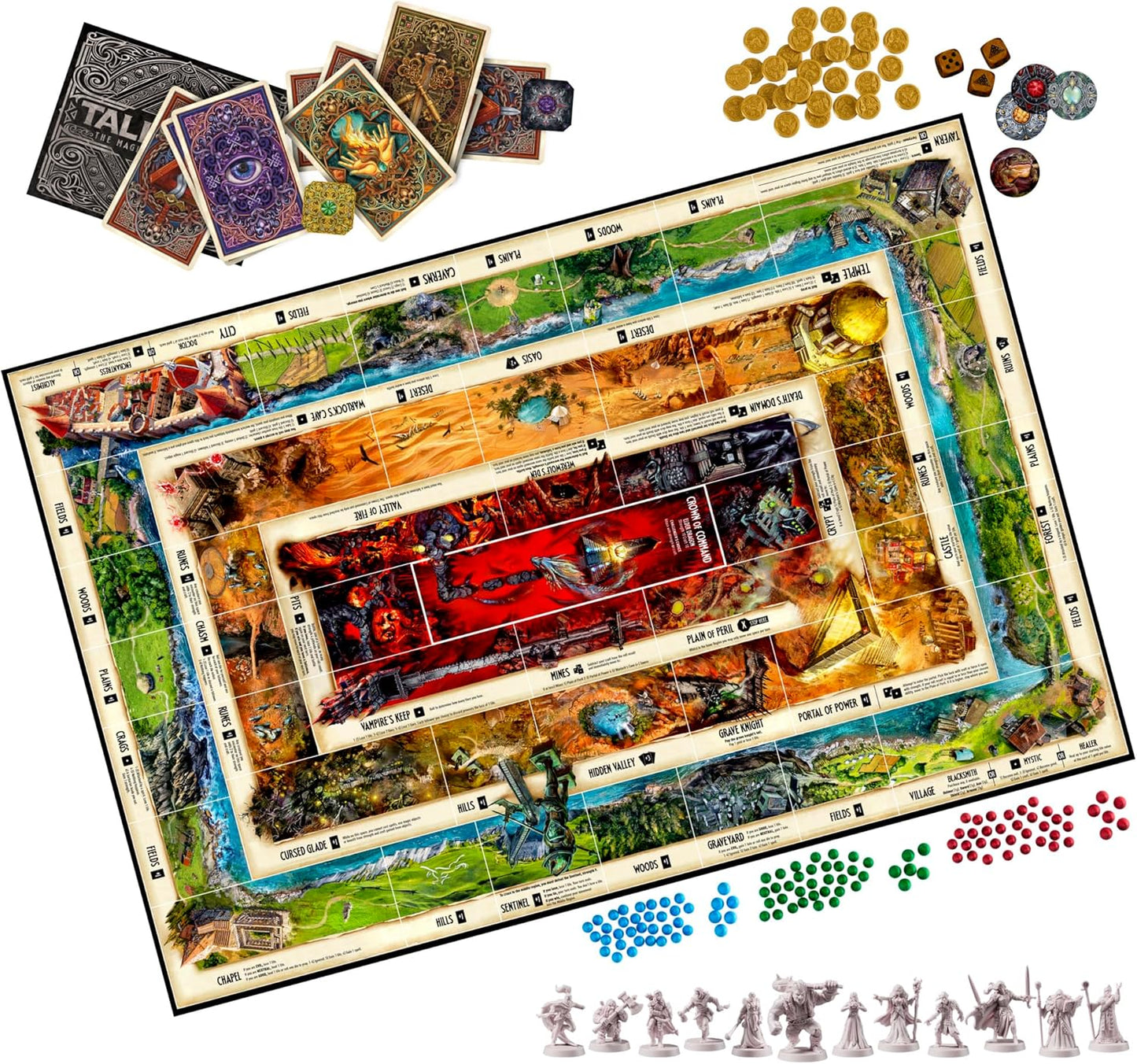 Avalon Hill Talisman: The Magical Quest Board Game, 5th Edition | Fantasy Tabletop Adventure Games | Ages 12 and Up | 2 to 6 Players | Roleplaying Strategy Games