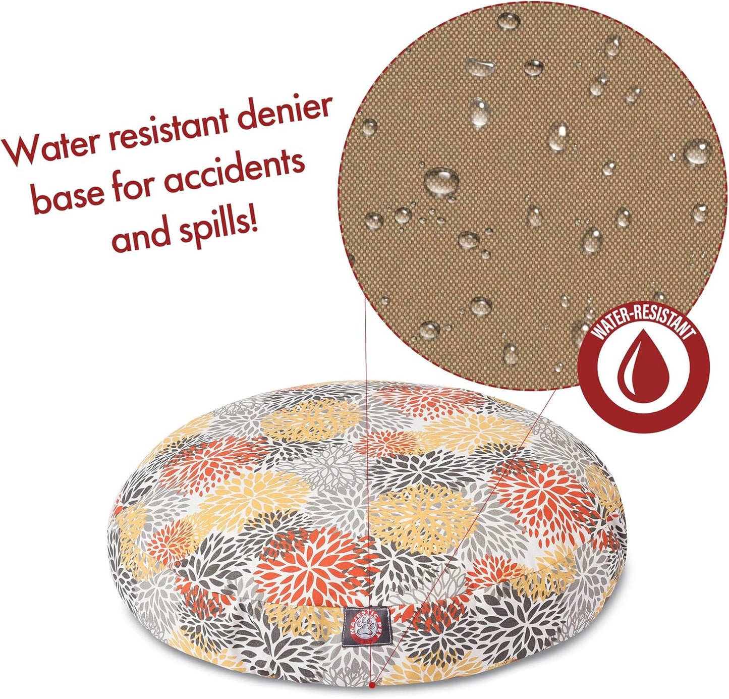 Majestic Pet Citrus Blooms Small Round Pet Bed