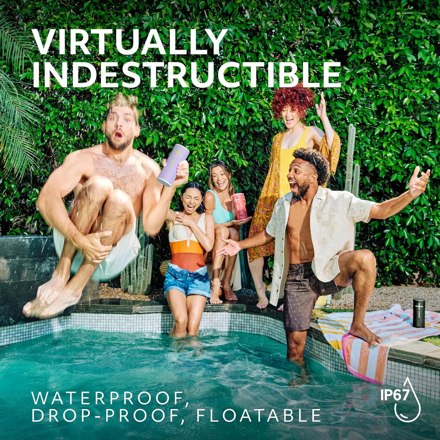 Ultimate Ears Boom 4 Portable Waterproof Bluetooth Speaker with 360-Degree, Bold, Immersive, Crystal-Clear Sound, Floating Speaker with 15-Hour Battery and 147ft (45m) Range - Black