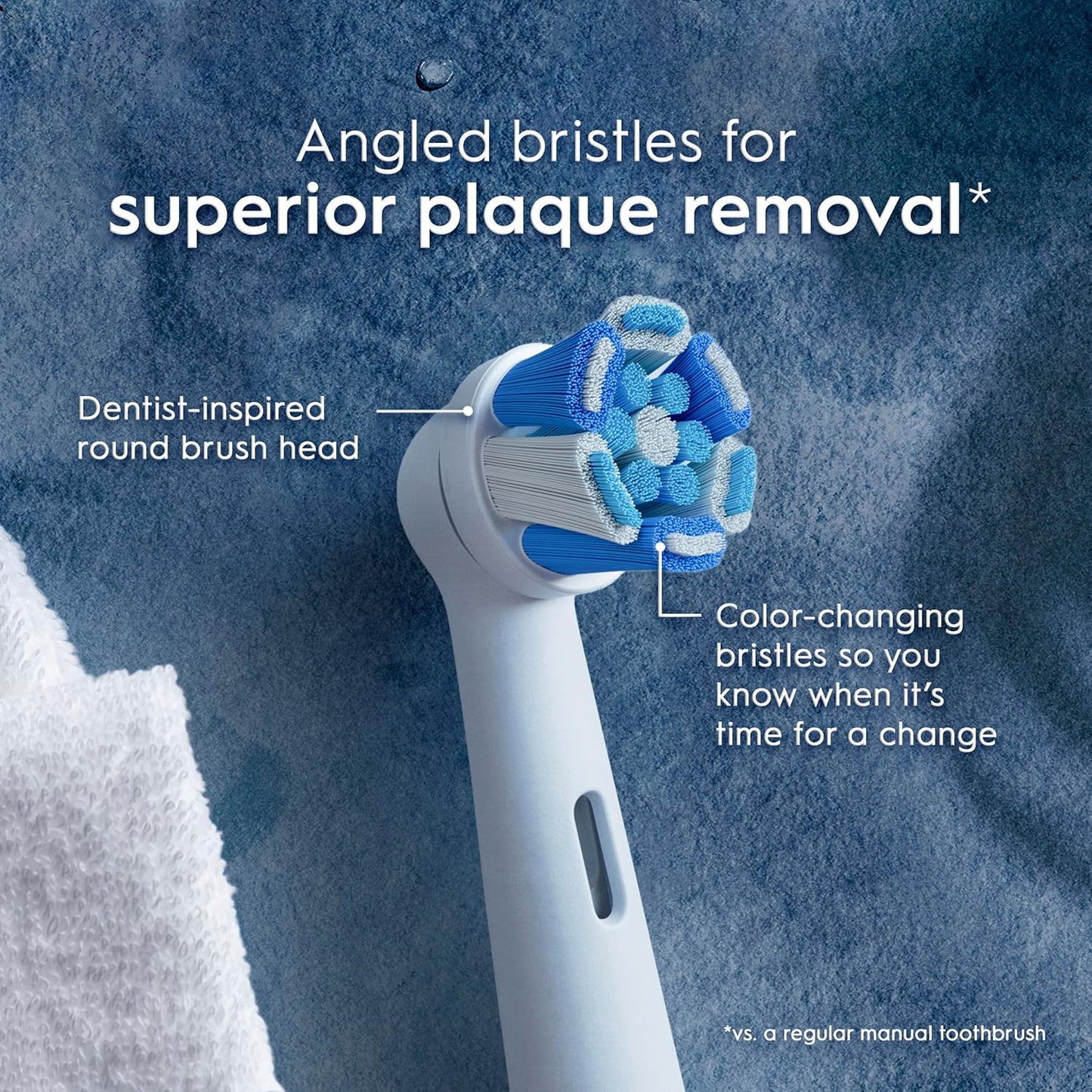 Oral-B iO Series Ultimate Clean Electric Toothbrush Replacement Brush Heads for an Oral-B Electric Toothbrush, 2 Count, White