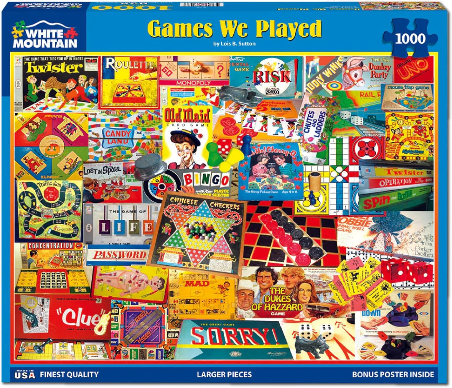 White Mountain Puzzles The Games We Played - 1000 Piece Jigsaw Puzzle