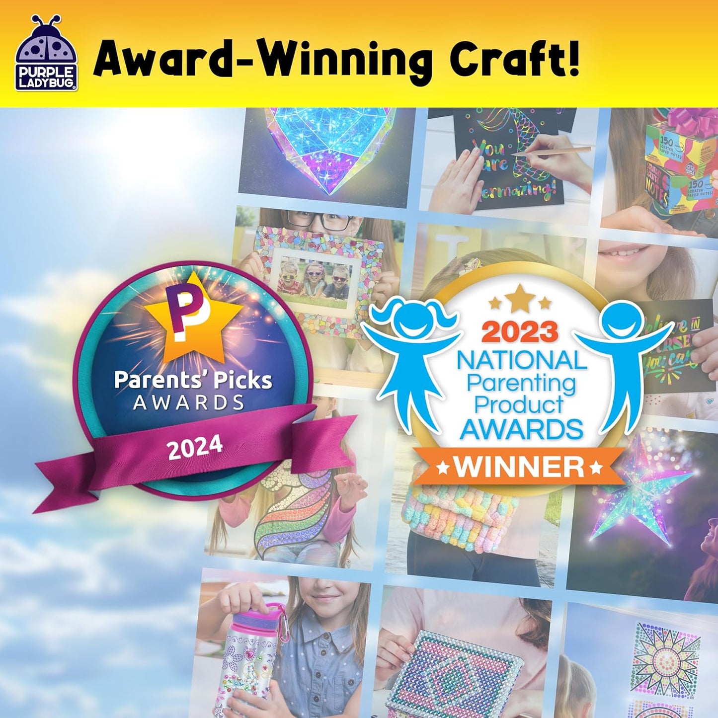 Easter Basket Stuffers for Children & Easter Crafts for Kids - Suncatcher Gem Art for Kids, Great 6 Year Old Girl Gifts, Birthday Gift for Girls 6-8, Arts & Crafts Activities, Window Diamond Art Kit