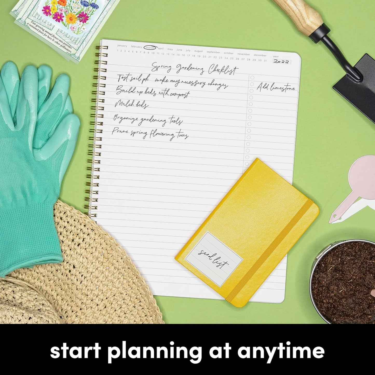 PAPERAGE Undated Daily Planner & To Do List Notepad (Lavender), 8.5 in x 11 in, Spiral Bound Planner Notebook for Work, School or Home, 104 Lined Pages With Date Tracker for Plans & Notes
