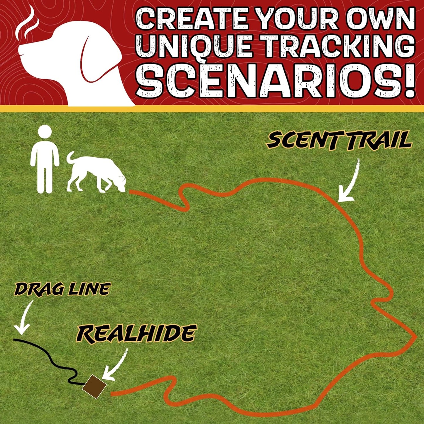 DogBone Tracking Dog Training System to Train Your Dog to Track Wounded Deer | Dog Training Kit | Hunting Dog Accessories | Dog Scent Training Kit | Deer Hunting Accessories | Dog Training Tools
