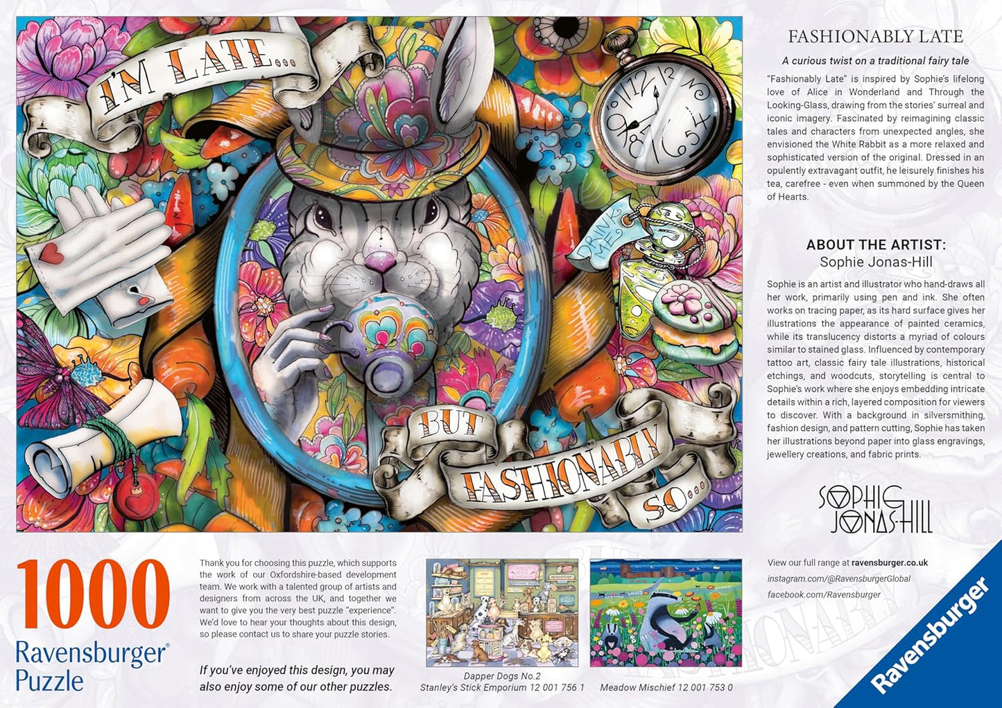 Ravensburger Fashionably Late 1000 Piece Puzzle for Adults