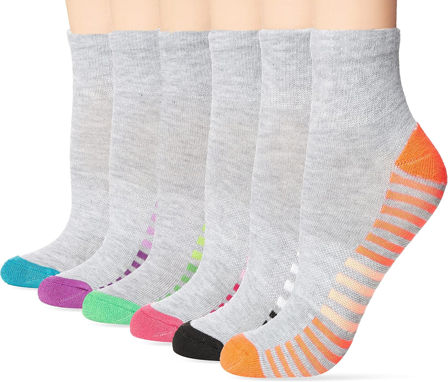 Hanes Women's 6-Pair Comfort Fit Ankle Socks