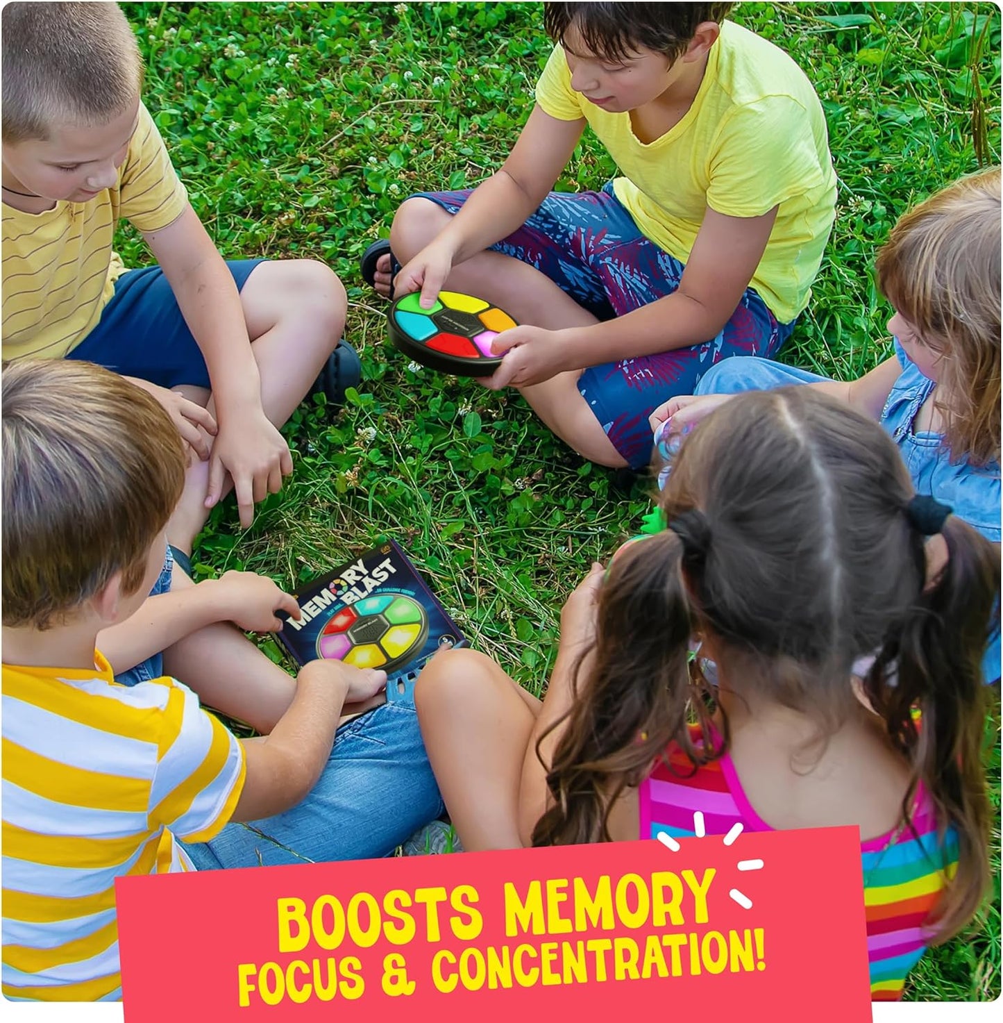 Memory Game for Kids - Easter Basket Stuffers for Boys & Girls - 6 7 8 9 10 11 Year Old Boy Birthday Gifts - Toys for 10 Year Old Boy - Handheld Car Travel Road Kids Game for Ages 4-8, 6-8, 8-12 Years