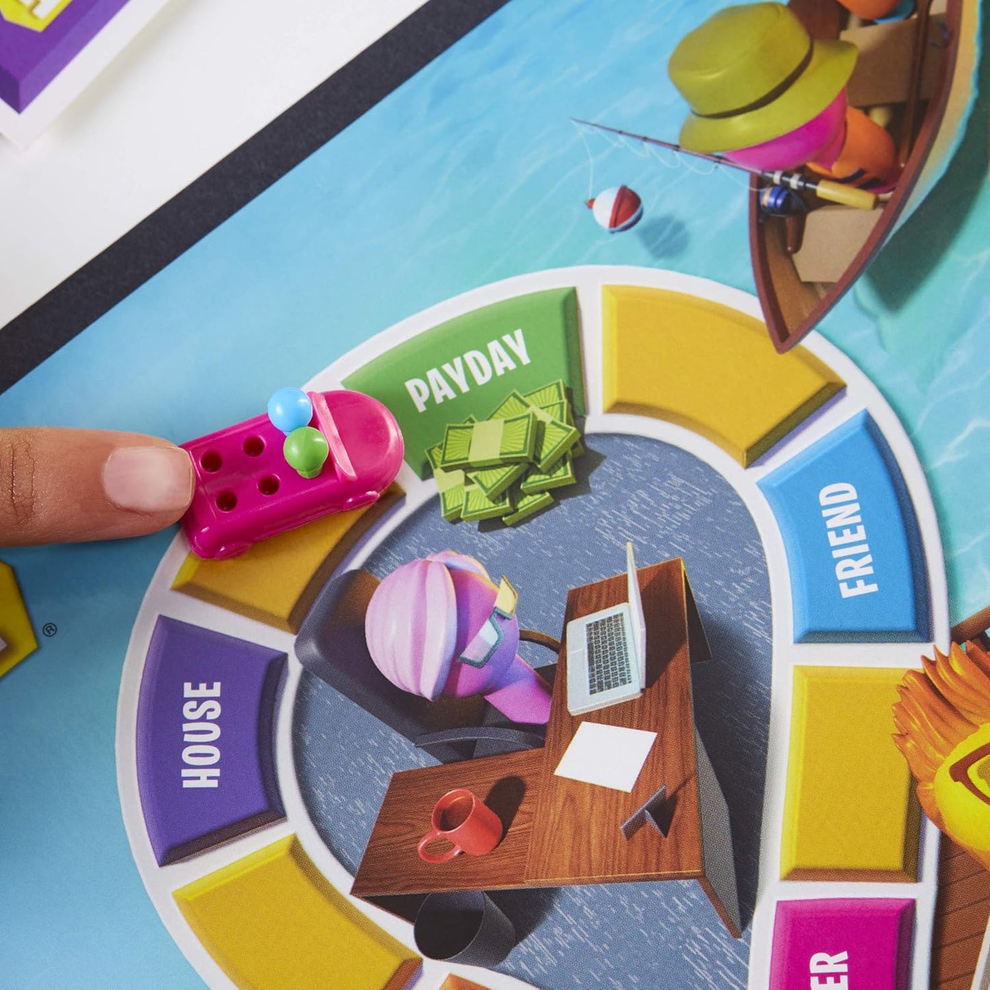The Game of Life Board Game, Family Games for Kids Ages 8 and Up, Pegs Come in 6 Colors, Family Board Games for 2 to 4 Players