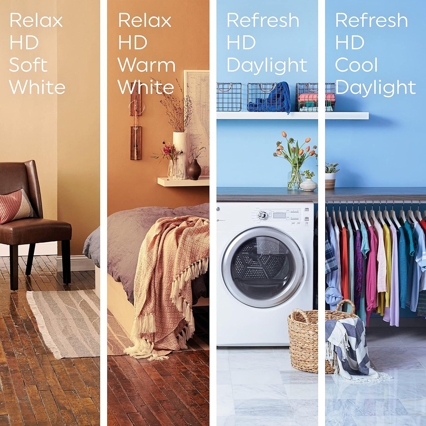 GE Relax LED Light Bulbs, 40 Watt, Soft White, A19 (4 Pack)