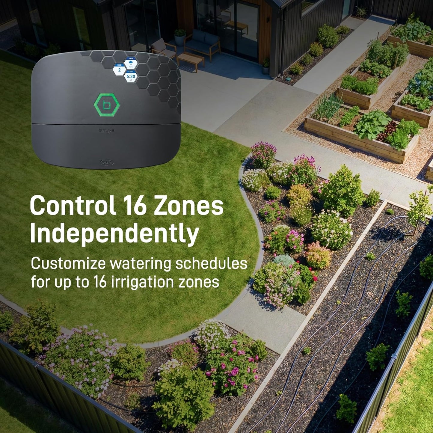 Orbit 57995 B-hyve XR 16-Zone Smart Indoor/Outdoor Sprinkler Controller