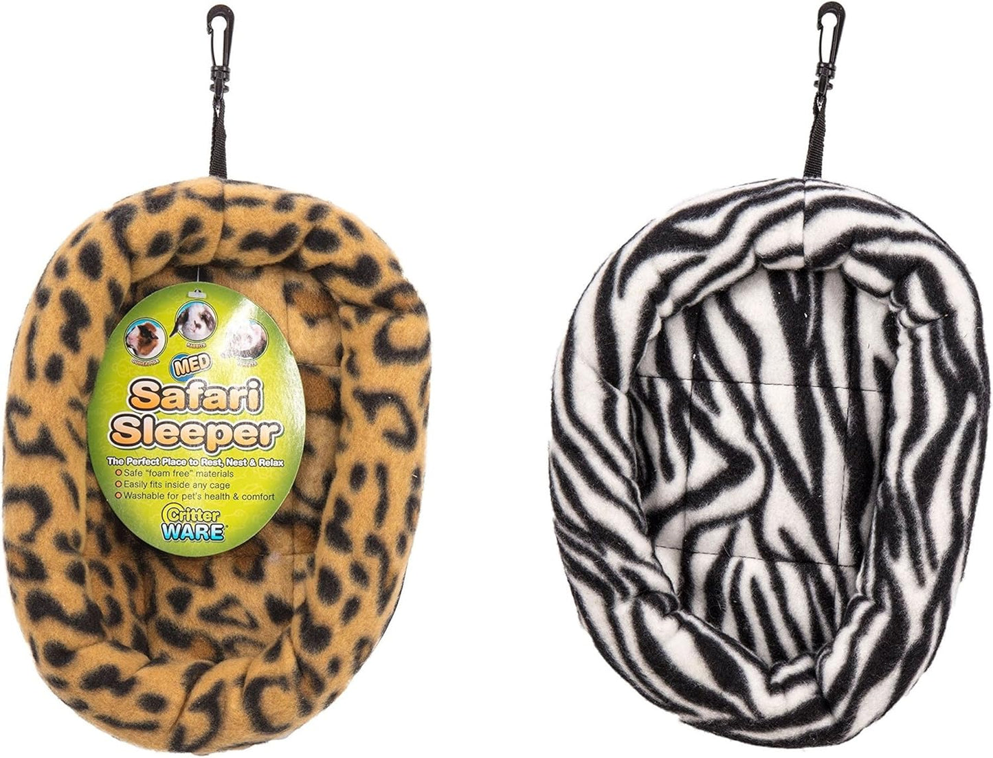 Ware Manufacturing (2 Pack) Safari Sleeper Beds for Small Animals, Medium - Colors May Vary