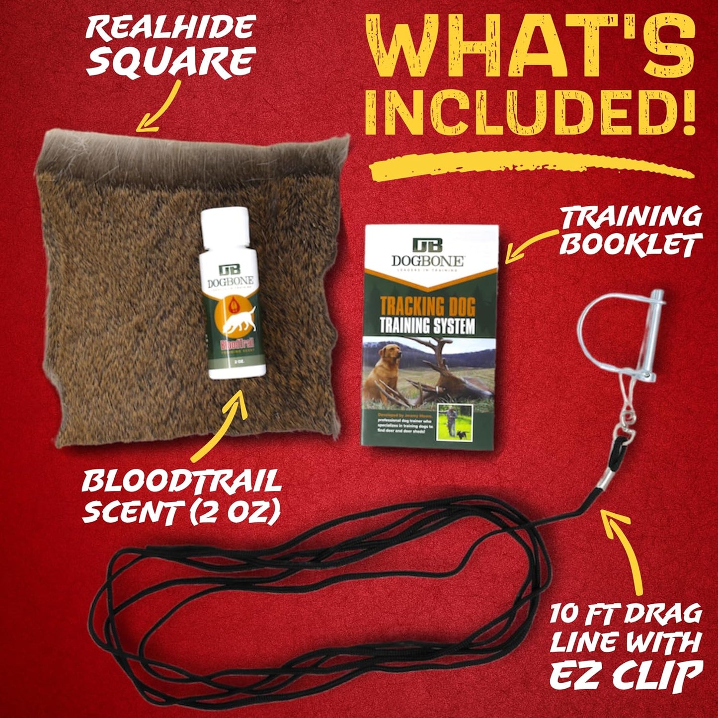 DogBone Tracking Dog Training System to Train Your Dog to Track Wounded Deer | Dog Training Kit | Hunting Dog Accessories | Dog Scent Training Kit | Deer Hunting Accessories | Dog Training Tools