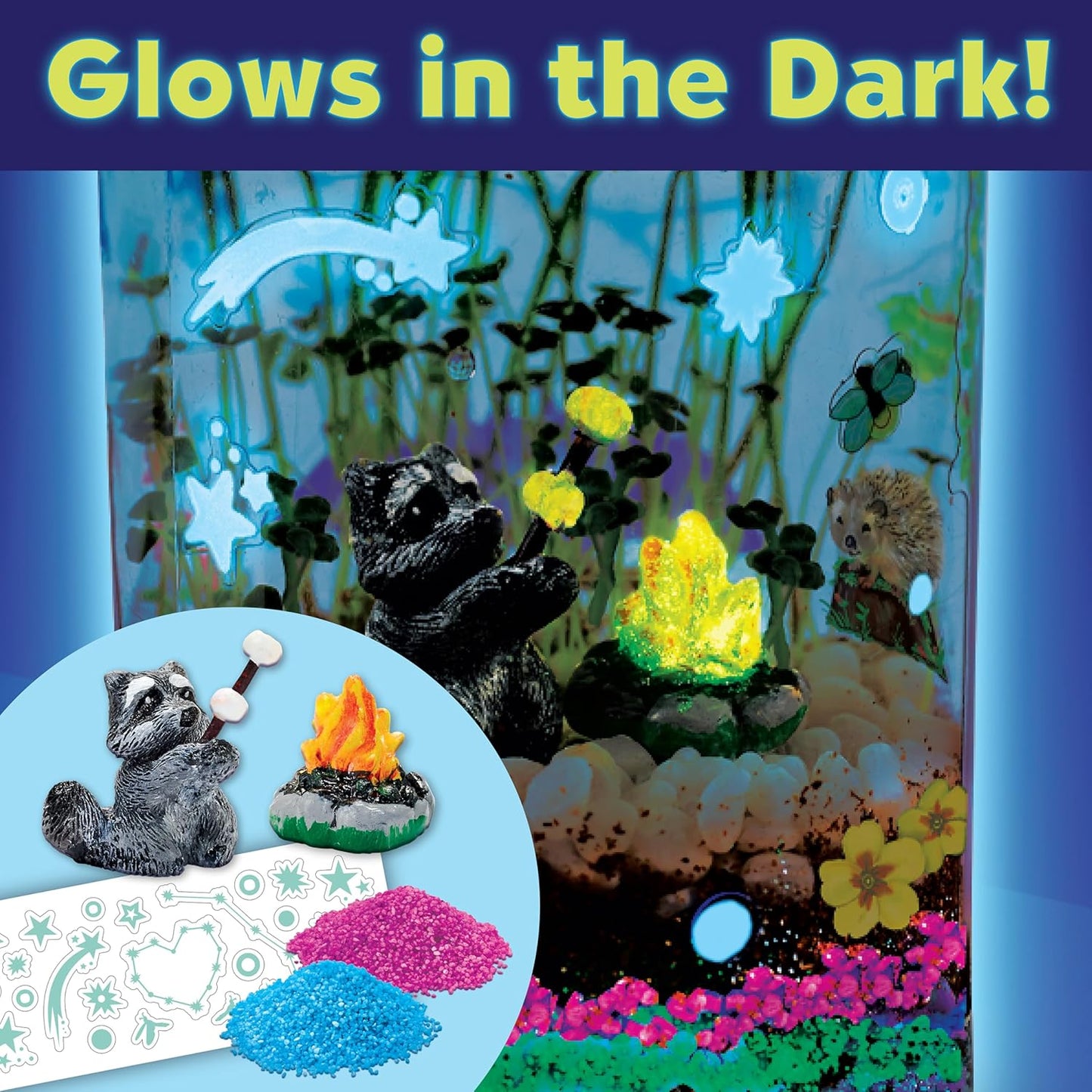Creativity for Kids Grow 'N Glow Terrarium Kit - Educational Science Kits| Easter Basket Stuffers for Kids Gifts for Boys and Girls| Craft and STEM Projects (Ages 6+)