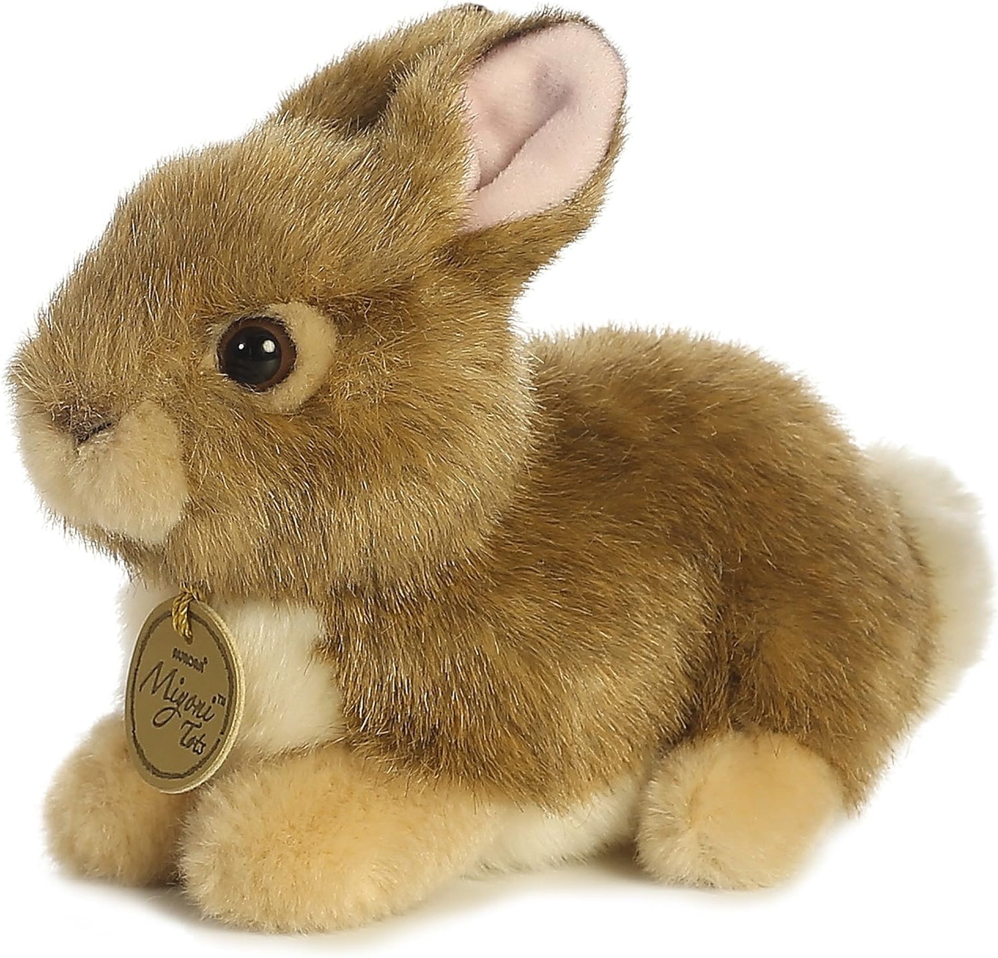Aurora® Adorable Miyoni® Tots Baby Bunny Stuffed Animal - Lifelike Details Make a Cherished Companion - Perfect for Decorating Bedrooms or Classrooms - Brown 6.5 Inches