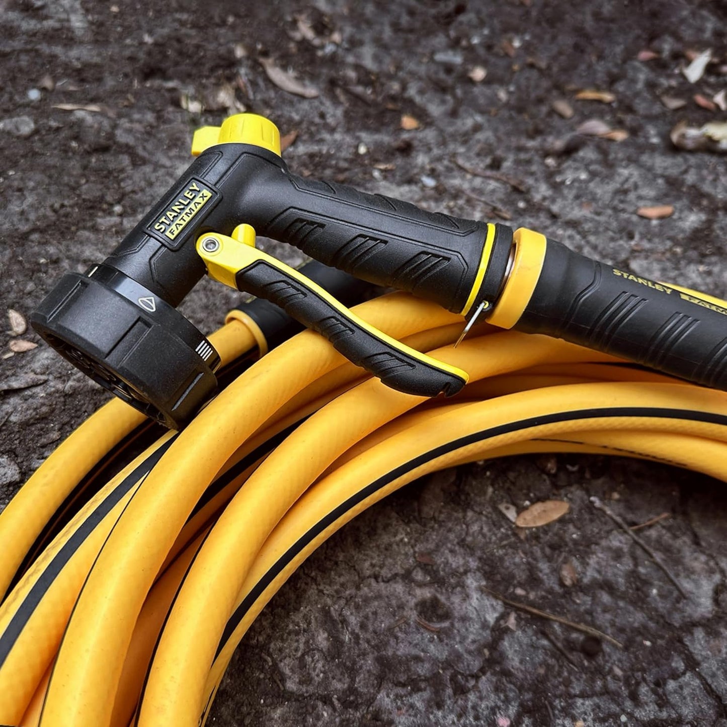 Stanley FATMAX Professional Grade Garden Hose, 50 Feet x 5/8 Inch, Yellow, 500 PSI