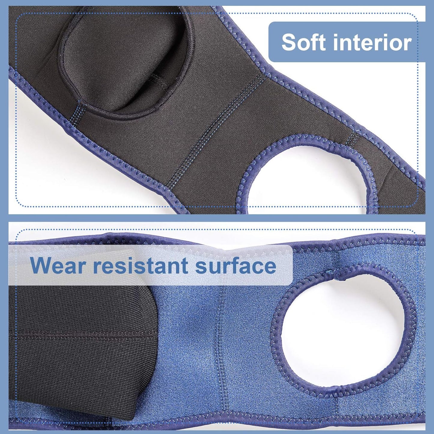 Coodeo Dog Recovery Suit, Cone Collar Alternative, Abrasion Resistant Dog Recovery Sleeve, Washable 2.5mm Thick and Waterproof, Pet Wounds Prevent Licking, Bite, Keep Dry（Blue，L
