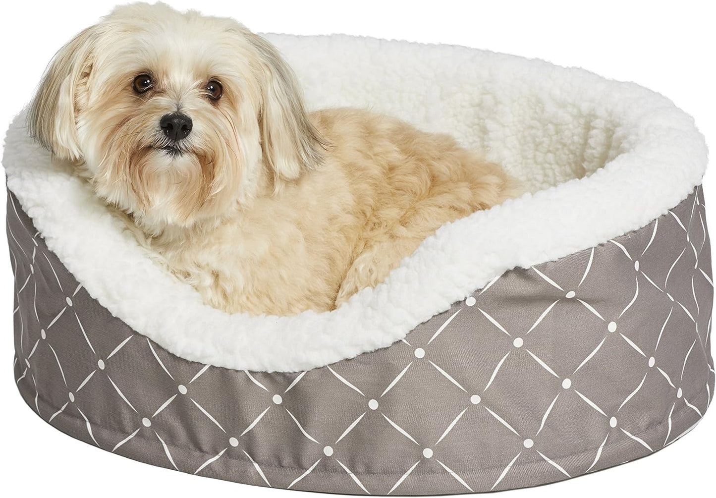 MidWest Homes for Pets CU25MRD Couture Orthopedic Cradle Pet Bed for Dogs & Cats, Small