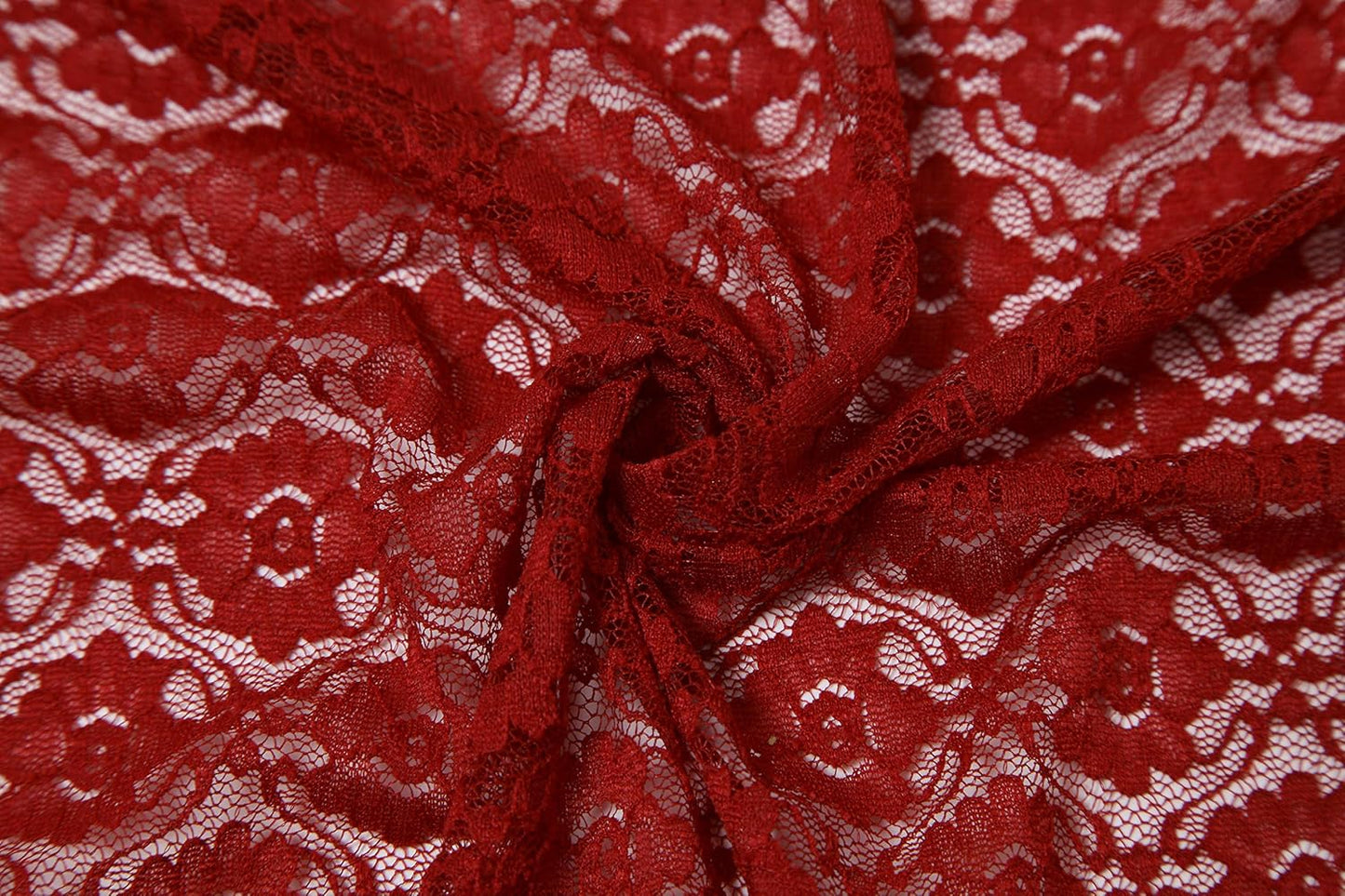 Cindy & Wendy Lightweight Triangle Floral Fashion Lace Fringe Scarf Wrap for Women