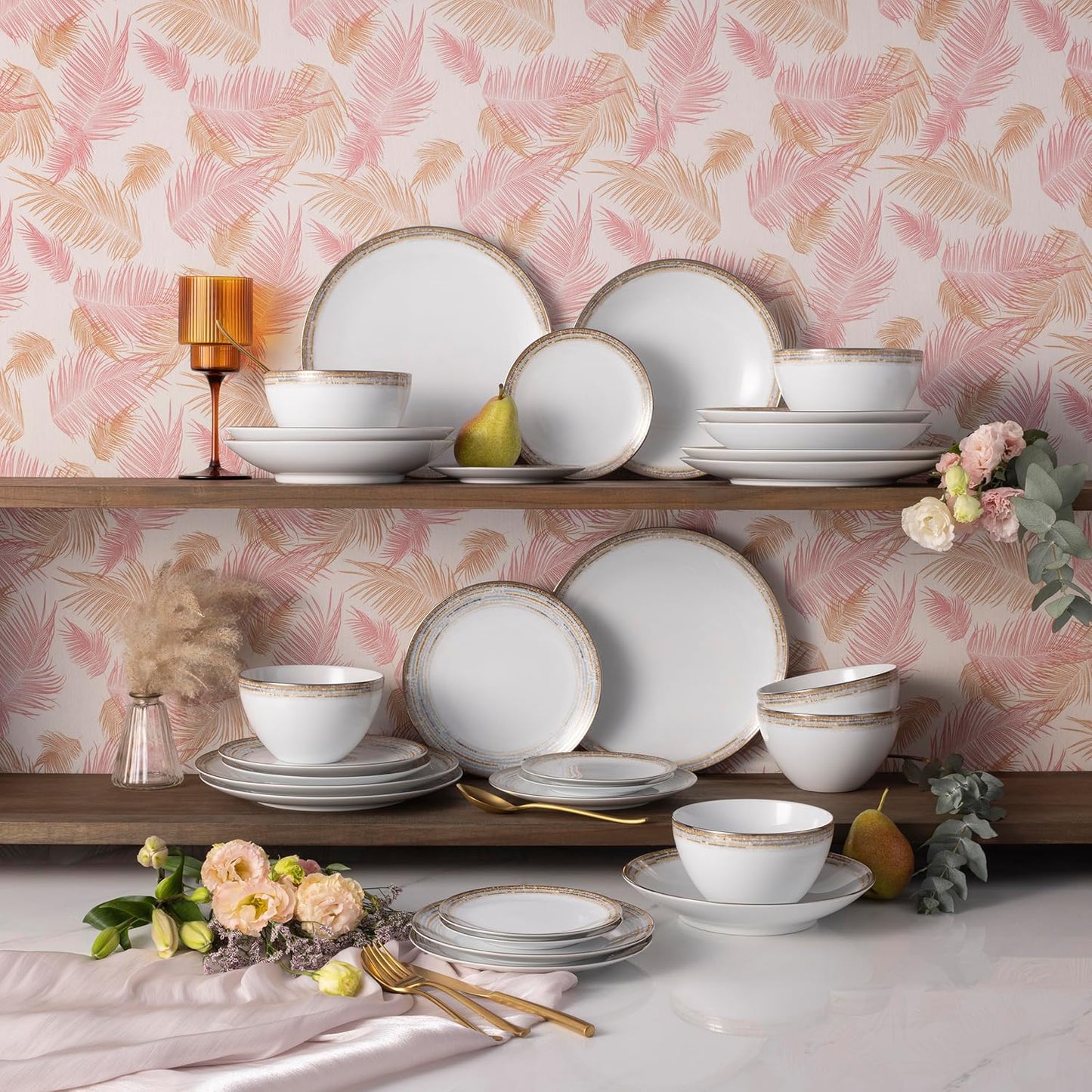 Noritake Raylan 30-Piece Dinnerware Set, Service for 6