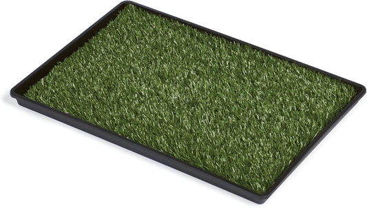 Prevue Pet Products Tinkle Turf Indoor Portable Pee Turf Patch for Dogs - Realistic Grass Potty Pad, Washable Artificial Grass Mat with Draining Tray, for Indoor or Outdoor Use - Medium Dogs
