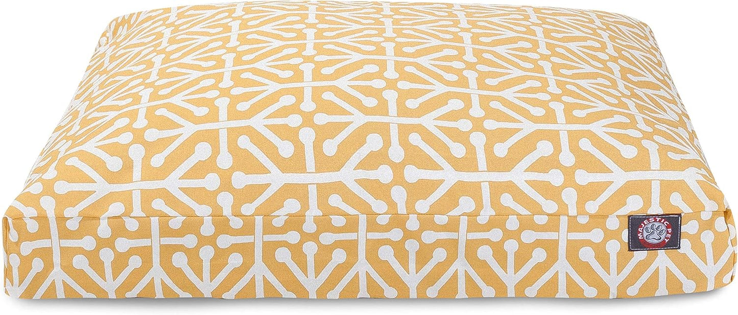 Citrus Aruba Small Rectangle Indoor Outdoor Pet Dog Bed With Removable Washable Cover By Majestic Pet Products